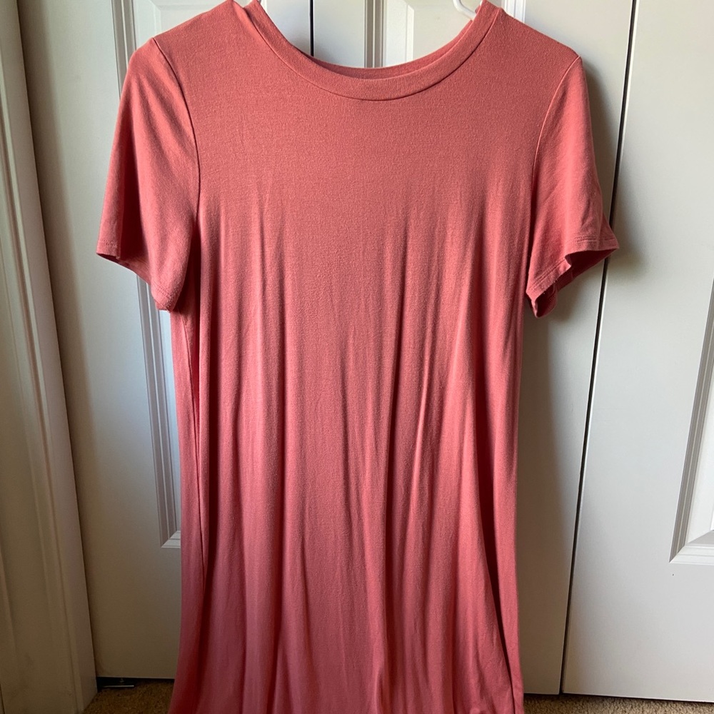 Express plain t shirt dress